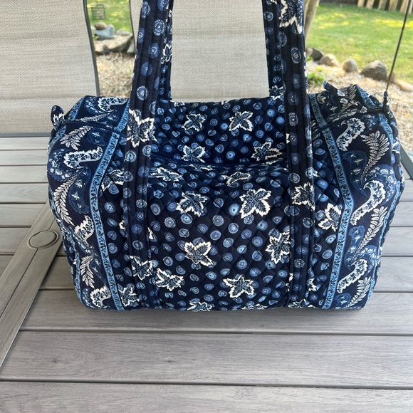 Vera Bradley Handbags - Vintage VERA BRADLEY Blue Coin Y2K Medium Duffle